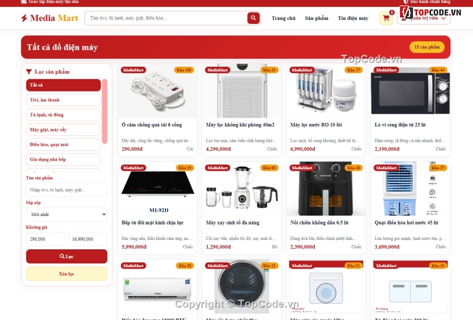 Web điện máy,điện máy,máy